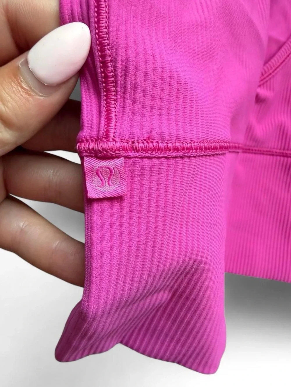 Lululemon Ribbed Pink Crop Tank Top
